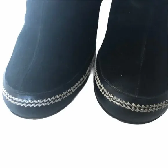 Christian Dior CD Suede Ankle Booties Black 37.5